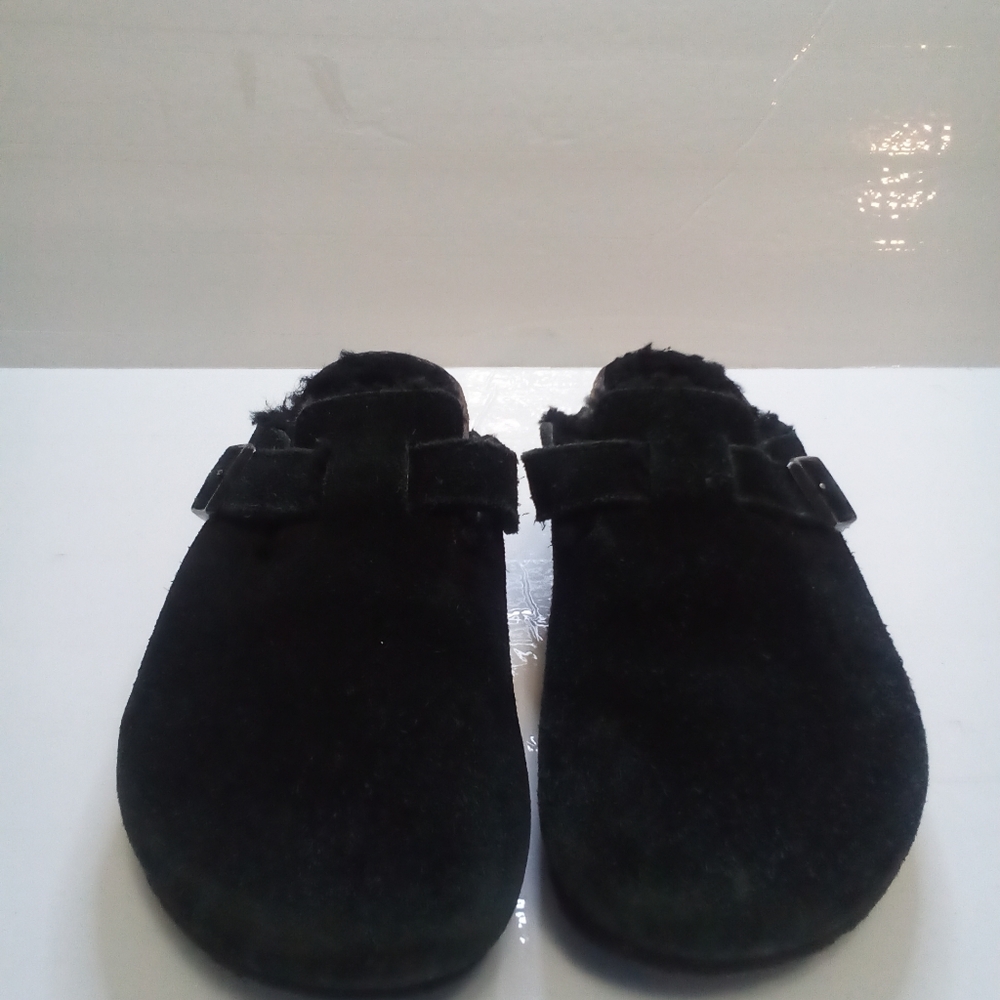 Birkenstock suede black clog,mules womens